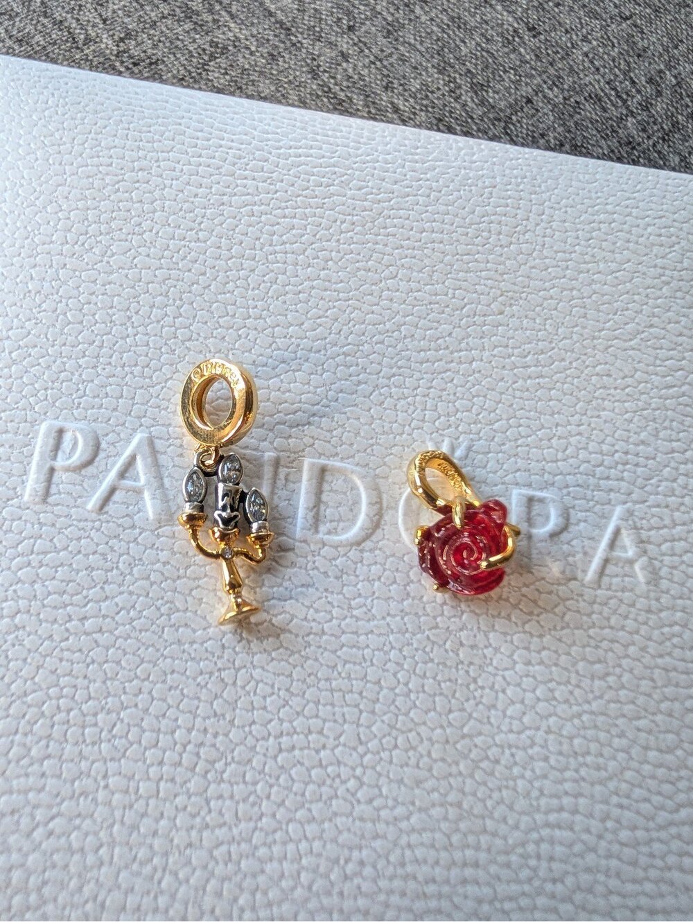 Pandora beauty and the beast bundle enchanted rose luminere